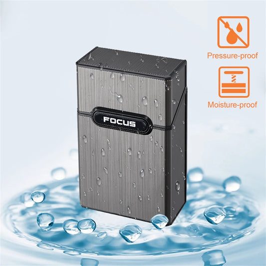 Focus Cigarette case which is pressure proof and moisture proof some watar drops on it