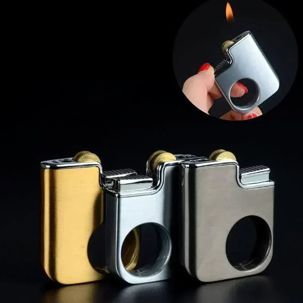 three lighters are  in the sequence and other one is flaming