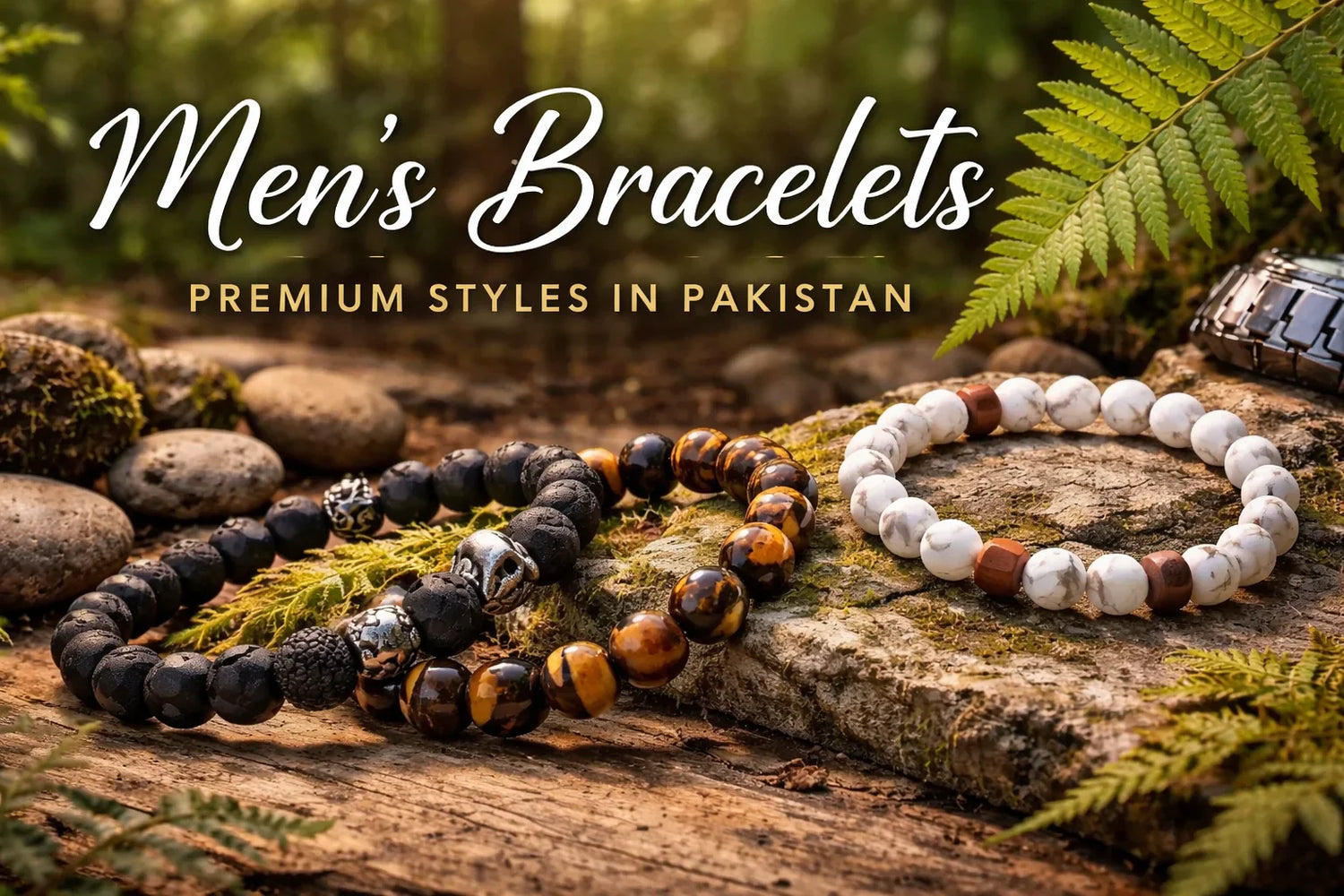 Three Men's Bracelets premium styles in pakistan 