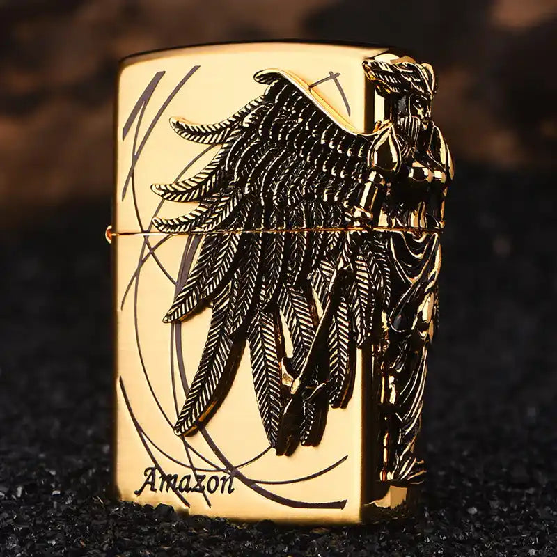 Amazon Zippo Lighter in golden