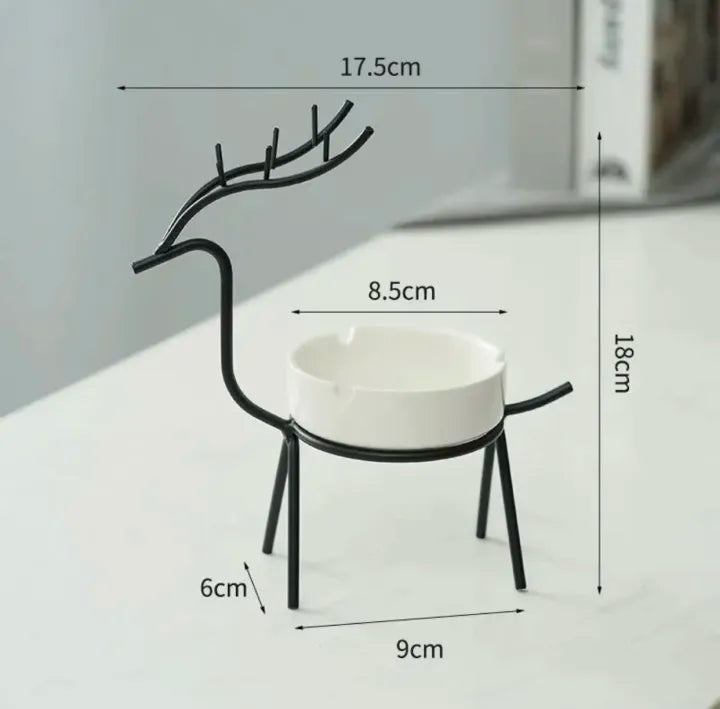 Dimensions of Deer shaped ashtray