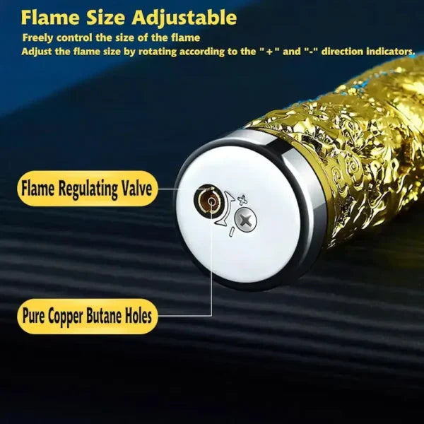 Dragon Design Red Flame Lighter