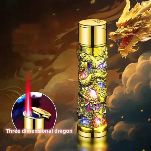 Dragon Design Red Flame Lighter