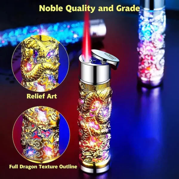 Dragon Design Red Flame Lighter