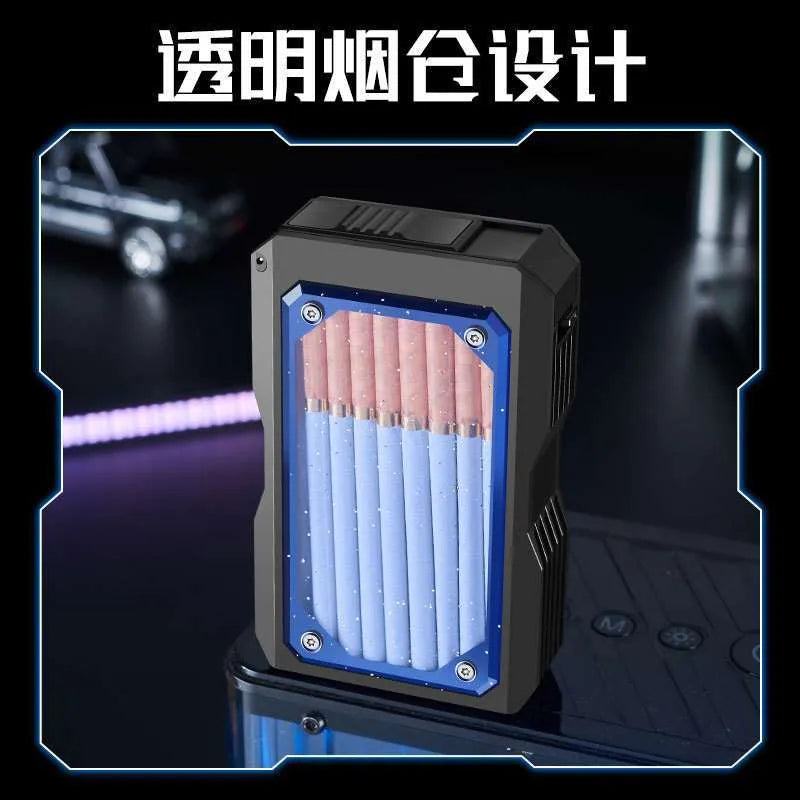 Cigarette holder with transparent design on a dark background