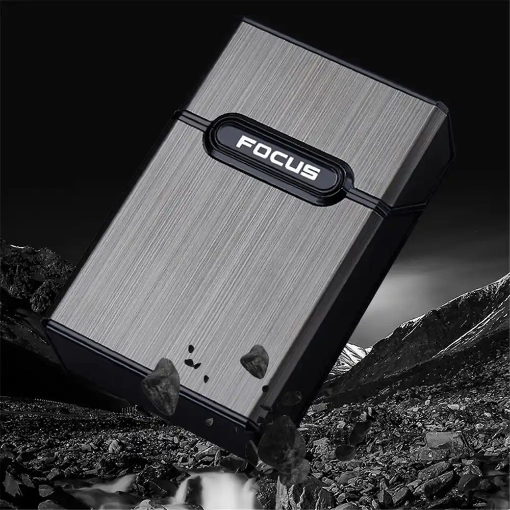 Focus Cigarette Case on dark background