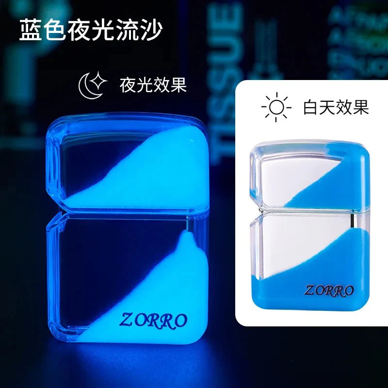 Zorro Neon Glowing Sand Zippo Lighter
