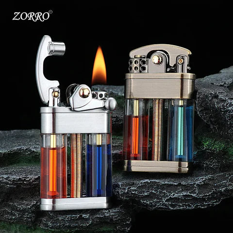ZORRO Multi-Color Transparent Oil Lighter