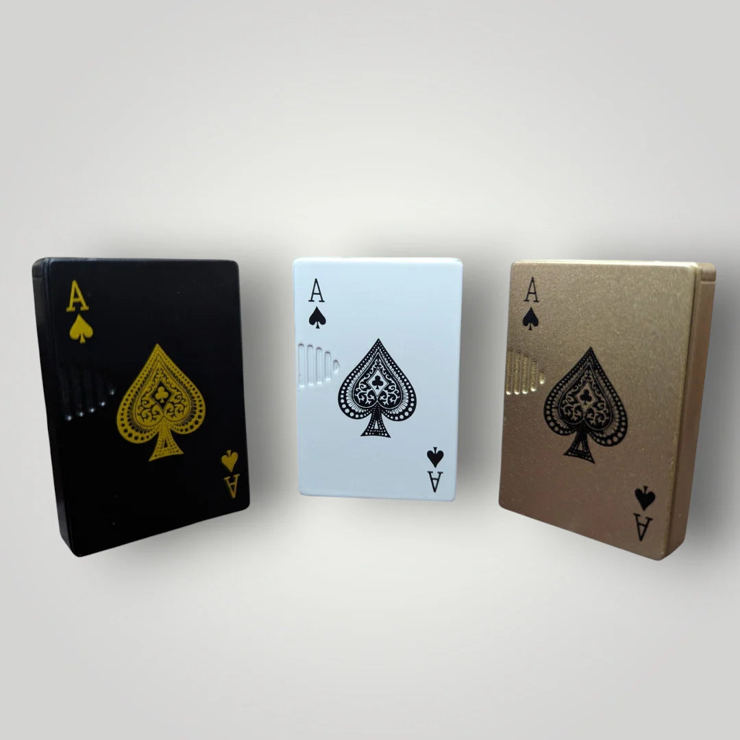 three poker ace playing card lighter