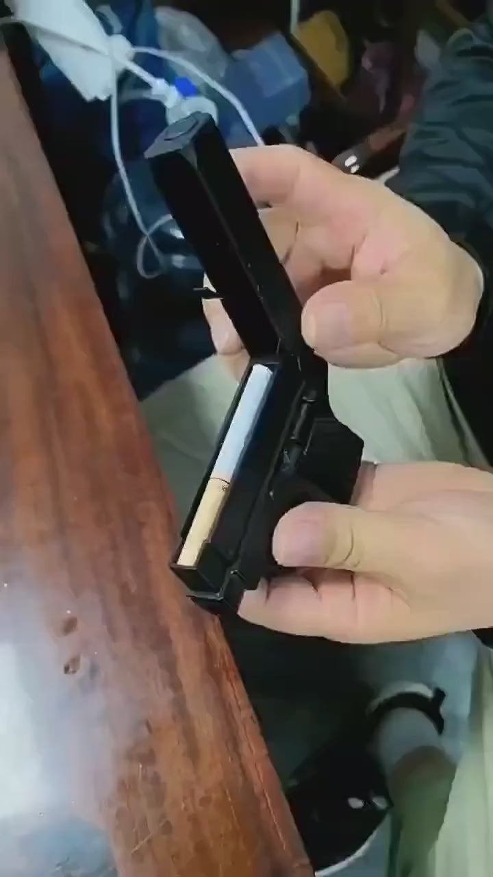 2 in 1 Gun Lighter with Cigarette Case