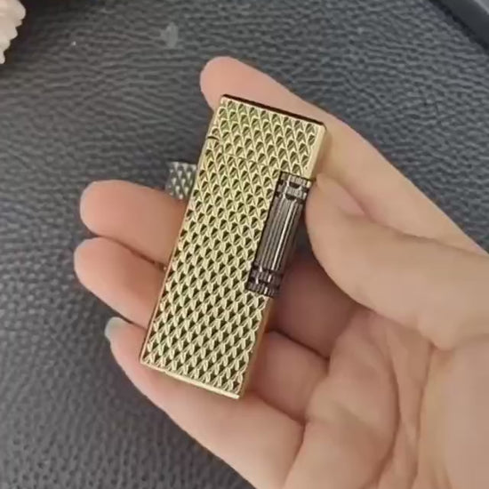 Dunhill Style Diamond Cut Butane Lighter
