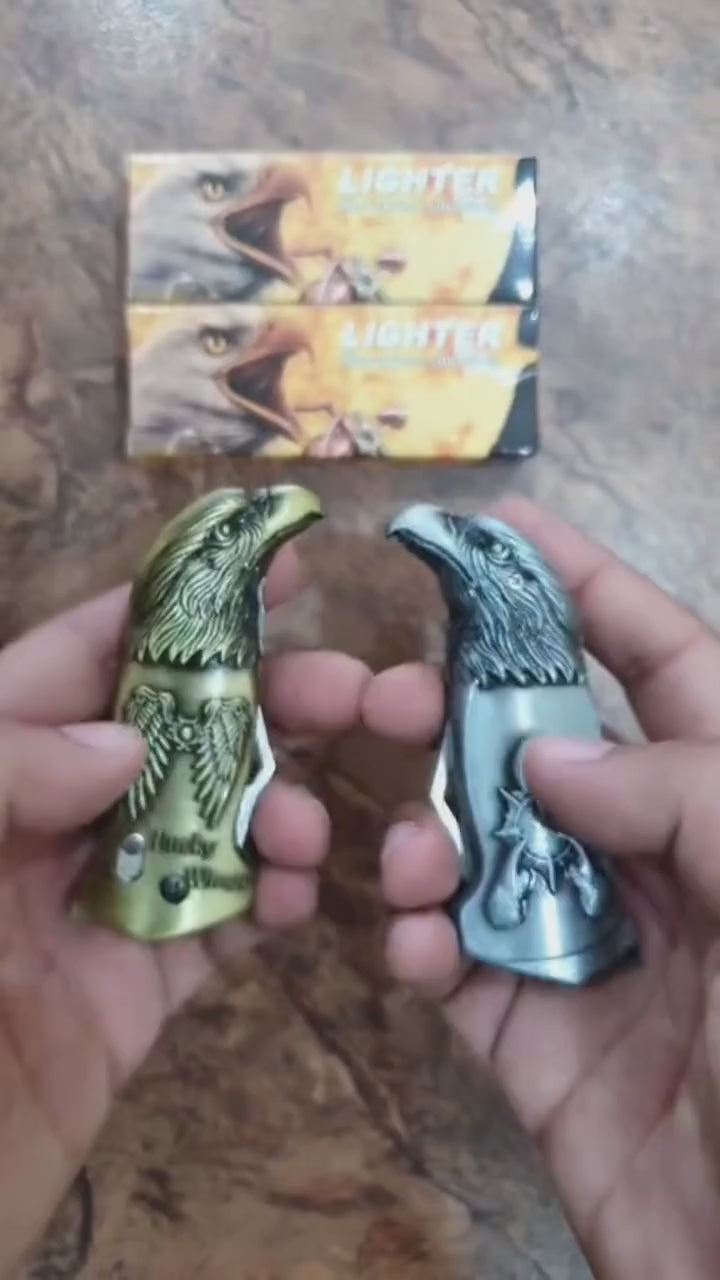 Vidoe of Eagie Head Green Flame Lighter
