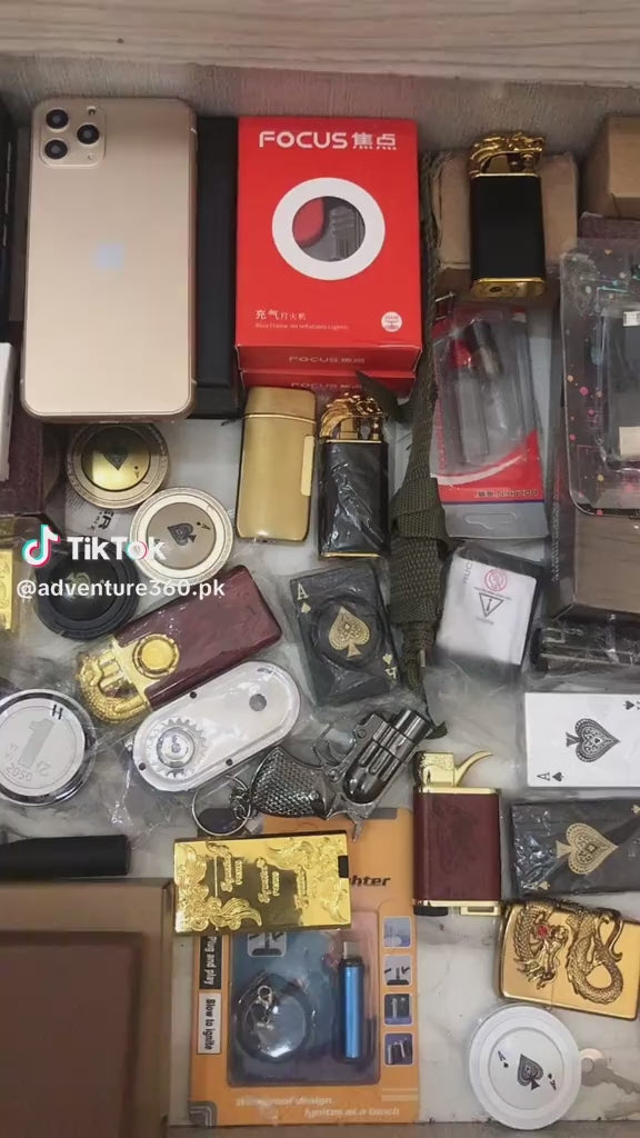 Vidoe of Dual Flame Windproof Metal Lighter