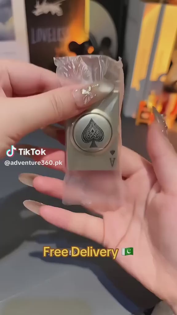 Vidoe of Poker Ace Card Jet Flame Lighter