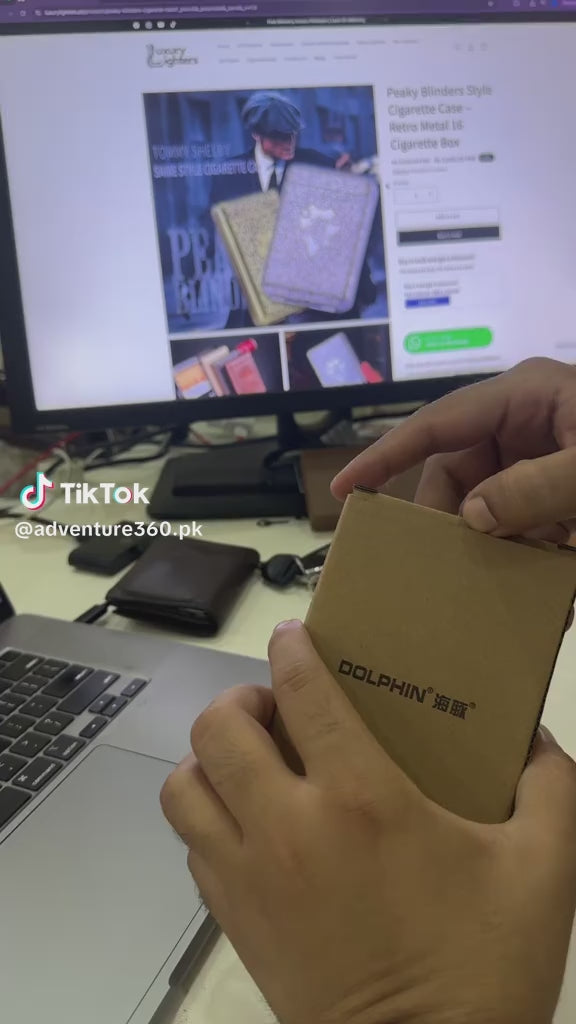 Vidoe of Peaky Blinders Style Cigarette Casee 