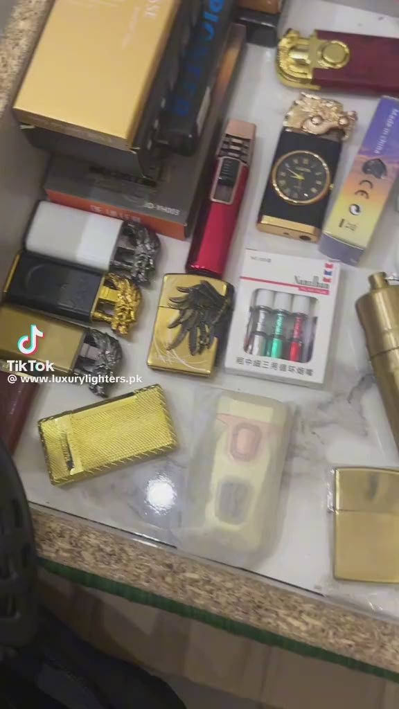 Vidoe of Grenade Shaped Refillable Butane Pocket Lighter