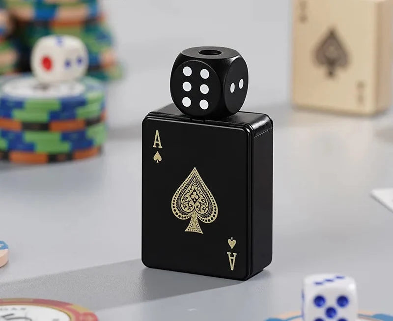 Rotating Metal Poker Design Lighter 